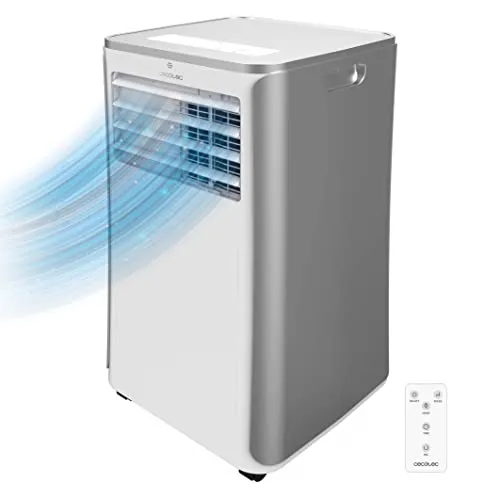 Cecotec Tragbare Klimaanlage ForceClima 9100, 9000 BTU - Mobile Klimaanlage mit 9000 BTU Kühlleistung und 4 Modi für Räume bis 25 m². Mit Fernbedienung und LED-Display für einfache Handhabung, ideal für ein angenehmes Raumklima.