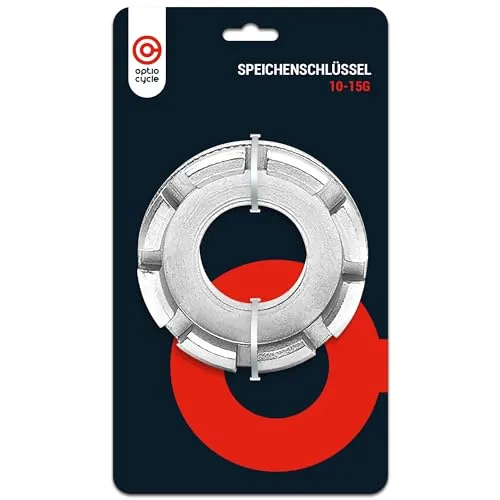 Optio Cycle Fahrradspeichen Spanner Speichenspanner Universal, Speichenschlüssel Fahrrad, Fahrradspeichen Schlüssel - Fahrrad Zubehör | Fahrradwerkzeug für Unterwegs