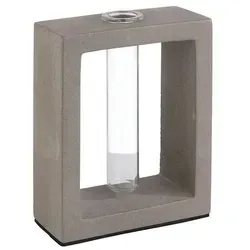 APS 4010 Vase mit Glaseinsatz -ELEMENT- 10 x 4,5 cm, H: 12,5 cm