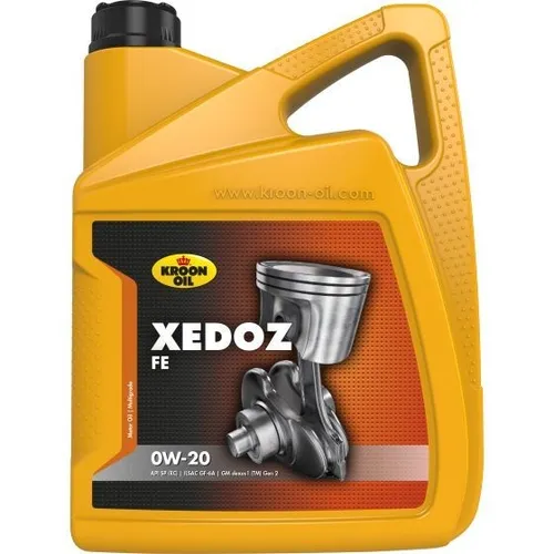 KROON OIL Xedoz FE 0W-20 5 Liter Motoröl - Motoröl für Kraftfahrzeuge, DEXOS 1 GEN 3 zertifiziert, bietet hervorragenden Schutz und Effizienz bei niedrigen Temperaturen.
