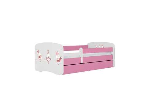 Raumhirsch Kinderbett Rosa mit Schublade 80x180 cm in pink von Raumhirsch Furniture