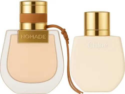 Chloè Nomade Giftset - Geschenkbox mit 50 ml Eau de Parfum und 100 ml Körperlotion, verleiht einen frischen, floralen Duft und pflegt die Haut, ideal für abenteuerlustige Frauen.
