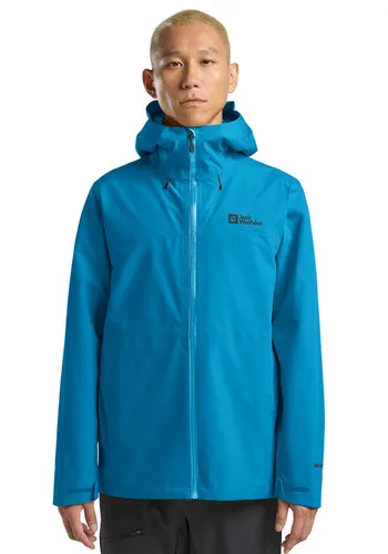 Jack Wolfskin Funktionsjacke HIGHEST PEAK 3L JKT M blau L (52) - Funktionsjacke für Herren, atmungsaktiv, wasserdicht und winddicht mit TEXAPORE ECOSPHERE Technologie – ideal für Outdoor-Abenteuer bei jedem Wetter.