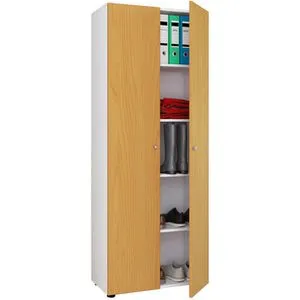 VCM Aktenschrank Vandol 912181 - Bürostühle, eleganter Holz-Aktenschrank mit 4 höhenverstellbaren Fachböden und 95° Öffnungswinkel für einfachen Zugriff.