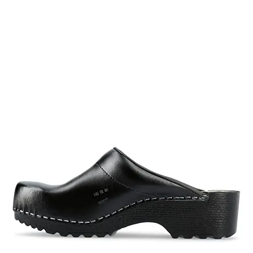 SIKA 148 Freizeit Clog - Schwarz - Gr. 40 - Traditioneller offener Freizeit Clog mit breiter Passform für hohen Tragekomfort, ideal für den Alltag.