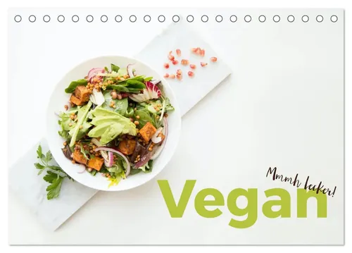 M. Scott | Vegan - Mmmh lecker! (Tischkalender 2026 DIN A5 quer), CALVENDO...
