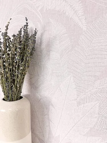 Newroom Tapete Lila Vliestapete Dschungel in lila von Newroom