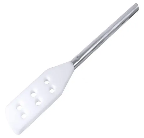 Hochwertiger Rührspatel aus Edelstahl und Kunststoff, 100 cm - Sonstige Küchenhelfer, langlebig und hitzeresistent bis +110°C, ideal für professionelle Anwendungen und sicheres Rühren.