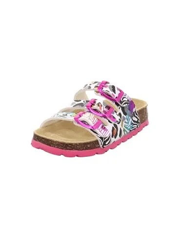 Superfit Damen FUSSBETTPANTOFFEL 1100 in Weiß/Mehrfarbig