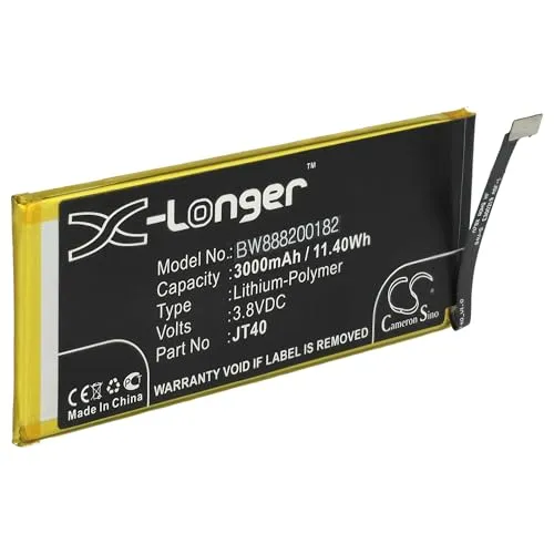 vhbw Akku kompatibel mit Motorola Moto G6 Plus, XT1926-6, XT1926-7 Handy Smartphone Telefon (3000mAh, 3,8V, Li-Polymer)