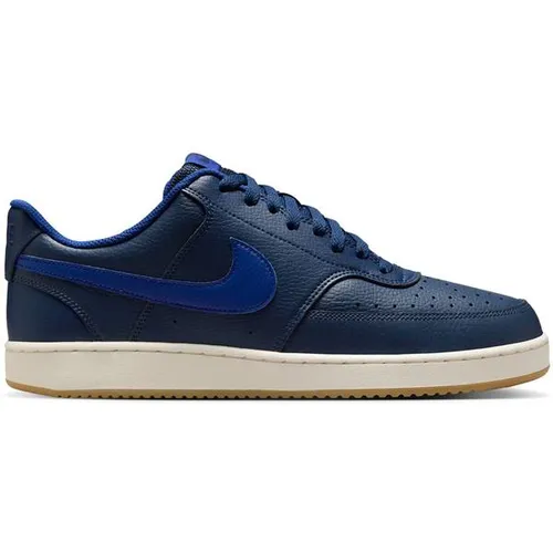 NIKE Herren Freizeitschuhe COURT VISION LO - Schuhe mit retro Basketball-Style, inspiriert von den 1980ern, bieten zusätzlichen Komfort und Strapazierfähigkeit durch die Gummi-Cupsohle.