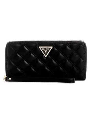 Guess Langbörse Damen Giully II SLG Large Zip Around in schwarz von GUESS