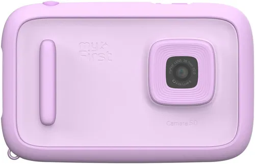 MYFIRST Camera 50 - Kinder Digitalkamera Violett, 3x opt. Zoom, 3.97