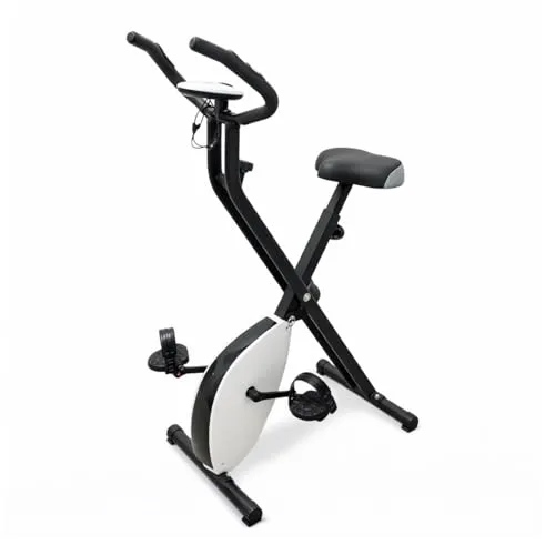 FFitness Platzsparendes Klapp-Heimtrainer FFitness X-Bike F-Bike Training mit einstellbarem Widerstand und Multifunktionsdisplay