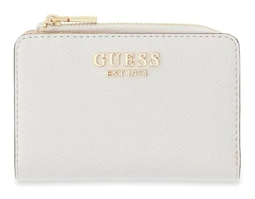 GUESS Geldbörse Gilda SLG Zip Around Card Case Cream White in weiß von GUESS