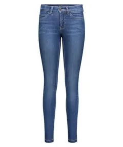 MAC Jeans Damen Dream Skinny Slim Jeans, Blau (Mid Blue D569) - Jeans mit mittelhohem Bund und zweifarbigen Nähten, perfekt für einen trendigen Look und optimalen Tragekomfort.