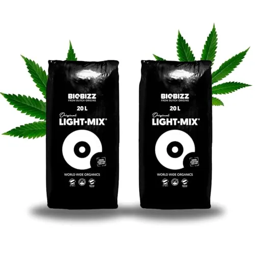 TronicXL 2 Säcke Light Mix Grow Erde für Cannabis Anzucht & Blüte Lightmix