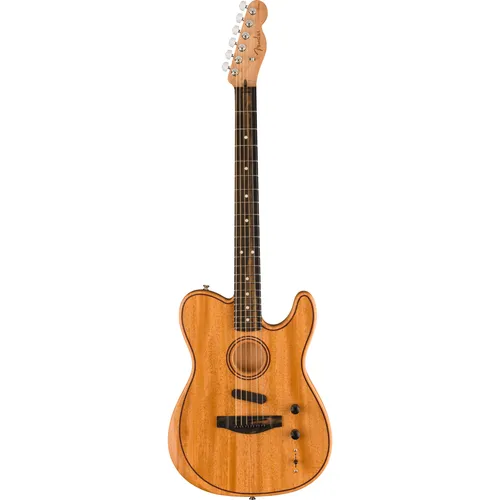 Fender American Acoustasonic Telecaster All-Mahogany EB Natural Westerngitarre