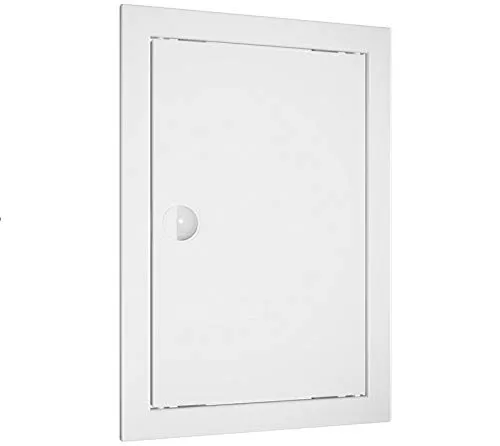 Revisionsklappe mit Lüftungsgitter, Revisionstür, Zugangstür, Lüftungsgitter, Lüftung (25 x 40 cm, weiß)