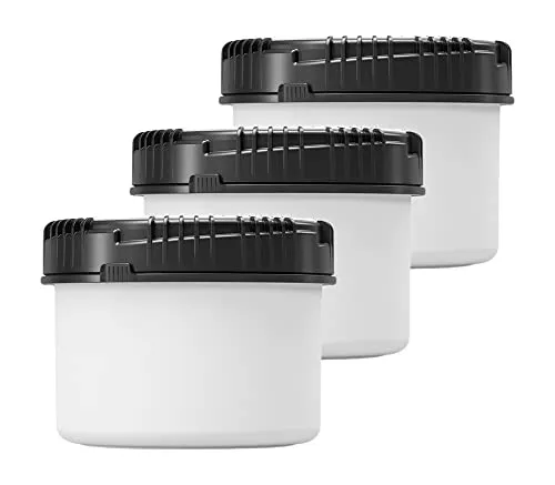 kanister-vertrieb® Packo Vorratsdosen Set 3er Set 500 ml Vorratsdose mit Deckel dicht verschließbar, Mehldose, Gewürzdose mit Schraubdeckel