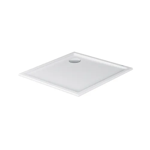 Duravit Starck Slimline Duschwanne Quadrat 720115000000000 - Elegante Duschlösung - Duschwannen aus 0,4 cm Sanitäracryl, ohne Schürze; ideal für moderne Badezimmer mit einem Ablauf Ø 9 cm.