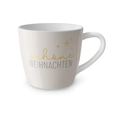 La Vida Tasse CosyXmas, Porzellan, Spülmaschinengeeigenet, creme, Motiv: Weihnachten