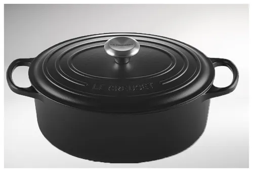 LE CREUSET Bräter Oval 31cm Schwarz SIGNATURE - Pfannen – Hochwertiger Bräter von LE CREUSET mit 31 cm Durchmesser, perfekt zum Braten, Schmoren und Servieren. Stilvolles Design und hervorragende Qualität für jede Küche.