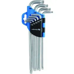 Högert Werkzeug HT1W818 Sechsrundschlüssel Satz 9-teilig extra lange Schenkel