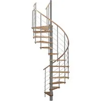 Minka Spindeltreppe Venezia Buche Grau Ø 140 cm