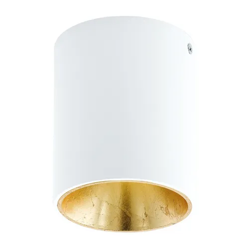 POLASSO Deckenleuchte in Weiß und Gold - Lampen – Stilvolle Deckenleuchte mit minimalistischem Design und warmweißem LED-Licht, ideal für moderne Wohnräume.