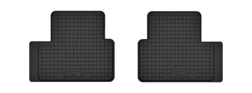 Gummi Fußmatten Hinten für Mercedes C W204 Bj. 2007-2014  Schwarz 2-tlg NEU