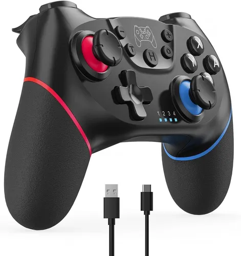 Nintendo Switch Pro Controller - Hochwertiger Gaming-Controller, mit Gummigriffen für optimalen Komfort und präzise Steuerung