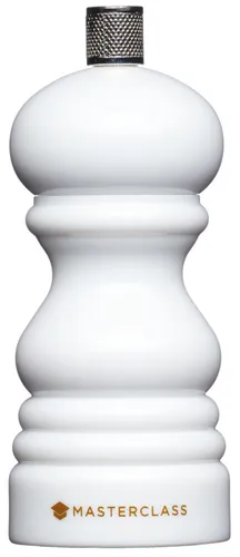 MasterClass Pfeffer- oder Salzmühle mit auswechselbarem Deckel, Kunststoff, weiß, 12 cm