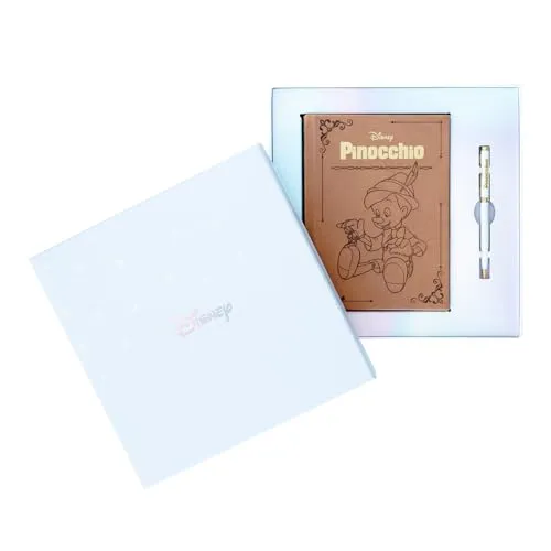 Grupo Erik Premium Set Notizbuch mit Stift Disney Pinocchio Notizbuch A5 Dotted - Notizbuch Klein - Reisetagebuch zum selberschreiben - Bullet Journal Dotted A5 Tagebuch Mädchen und Jungen