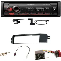 Pioneer MVH-S420DAB Bluetooth DAB+ AUX WAV Autoradio Einbauset für BMW 3er E46