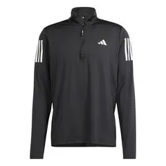 ADIDAS Herren Rollkragen Own the Run Half-Zip - Rollkragen-Laufjacke mit AEROREADY Technologie für trockenen Komfort. Reflektierende Details erhöhen die Sichtbarkeit, während nachhaltige Materialien zur Müllreduktion beitragen.