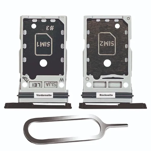 SAMSUNG GALAXY S22 / PLUS 5G SIM KARTEN HALTER TRAY ADAPTER FACH SLOT SCHWARZ