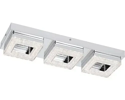 Fradelo LED Deckenleuchte 3x4W - Moderne Deckenleuchte mit 3x400 lm Lichtstärke und elegantem Design in Chrom/Klar/Kristall, perfekt für stimmungsvolle Beleuchtung in Wohnräumen.