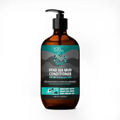 Totes Meer Schlamm Conditioner Mit Natürlichem Totes Meer Schlamm Bio-Arganöl Keratin Für Beschädigtes & Trockenes Haar Stärkungs-Reparatur Anti-Frizz-Locken Haarpflege