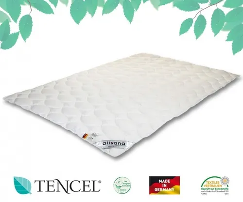allsana TENCEL® Lyocell Klimafaser Leichtsteppbett 135x200cm Sommerdecke