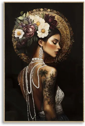 Mauro Ferretti Wandbild Persian 62x92cm lackierte Leinwand mit Rahmen