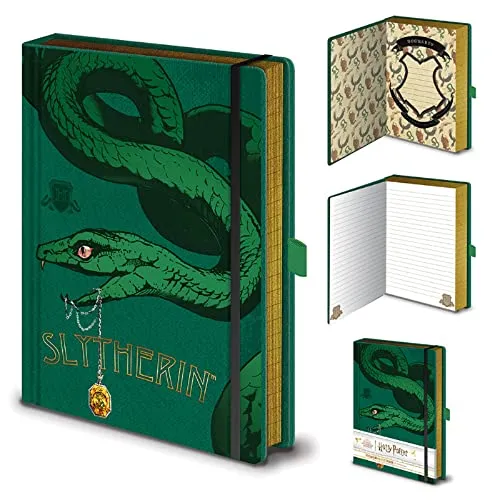 Pyramid International Harry Potter Slytherin House Notizbuch, A5, offizielles Lizenzprodukt