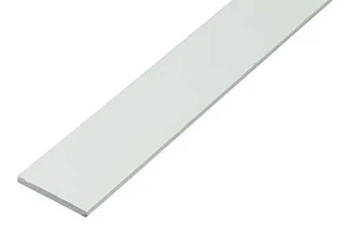 Alberts Flachstange 498788 | Kunststoff, weiß | 1000 x 30 x 3 mm | 9er Set - Vielseitige Kunststoffprofile für Heimwerker und Handwerker. Ideal zur Abdeckung von optischen Schäden und Rissen. Robust und langlebig für zahlreiche Anwendungen.
