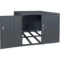 MCW Fahrradgarage Anthrazit, Metall, für 3 Fahrräder - Sichere und platzsparende Unterbringung für bis zu 3 Fahrräder bis 113 cm Höhe. Mit abschließbarer Tür, stabiler Stahlkonstruktion und praktischen Haken für Zubehör.