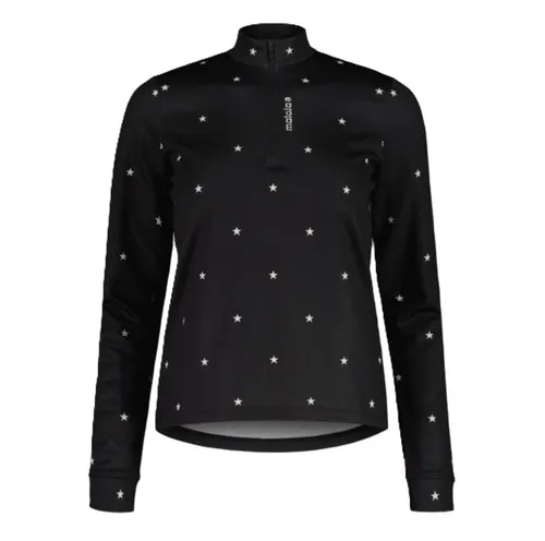 Maloja Halfzip-Langarmshirt SawangM Adventure Midlayer Shirt - Damen XL, schwarz - Maloja Outdoorbekleidung, ideal für Langlauf und Outdoor-Aktivitäten mit wärmendem, schnell trocknendem Thermopile ECO Fleece und 4-Wege-Stretch für optimale Bewegungsfreiheit.