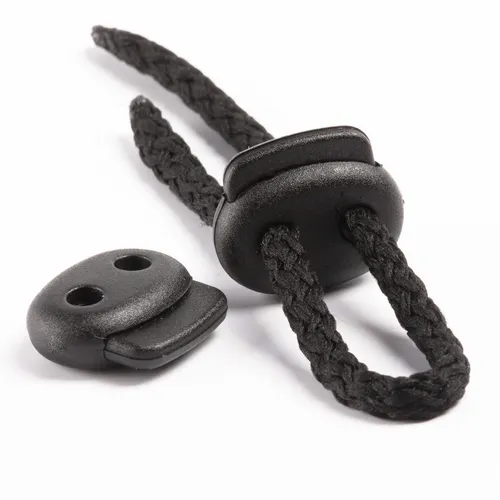 Flacher 2-Loch Kordelstopper 