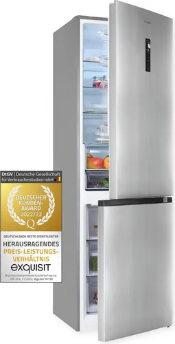 Exquisit KGC350-105-NF-040C inoxlook in silber von Exquisit