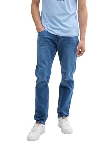 TOM TAILOR Denim Regular-fit-Jeans PIERS blau 36 - Stylische Regular-fit-Jeans aus 55% Baumwolle und recyceltem Material, perfekt für einen lässigen Look in jeder Gelegenheit.
