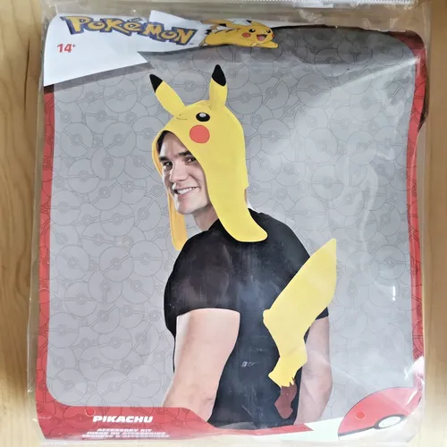 Pokemon Pikachu Kostüm Herren Karneval Erwachsene Halloween Original Zubehörset