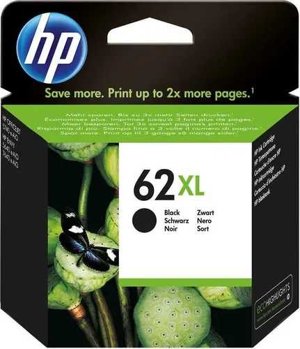 HP 62xl (BK) Druckerpatrone - Druckerpatrone für Scanner und Drucker, hohe Seitenleistung und gestochen scharfe Druckqualität für professionelle Ergebnisse.